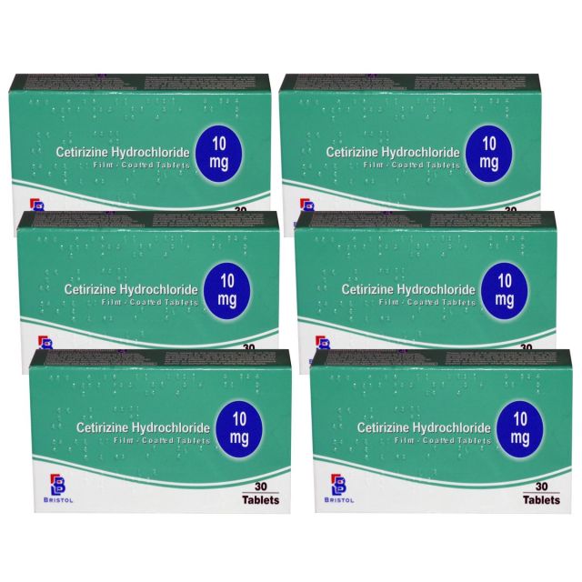 Cetirizine 10mg Tablets - 6 months supply