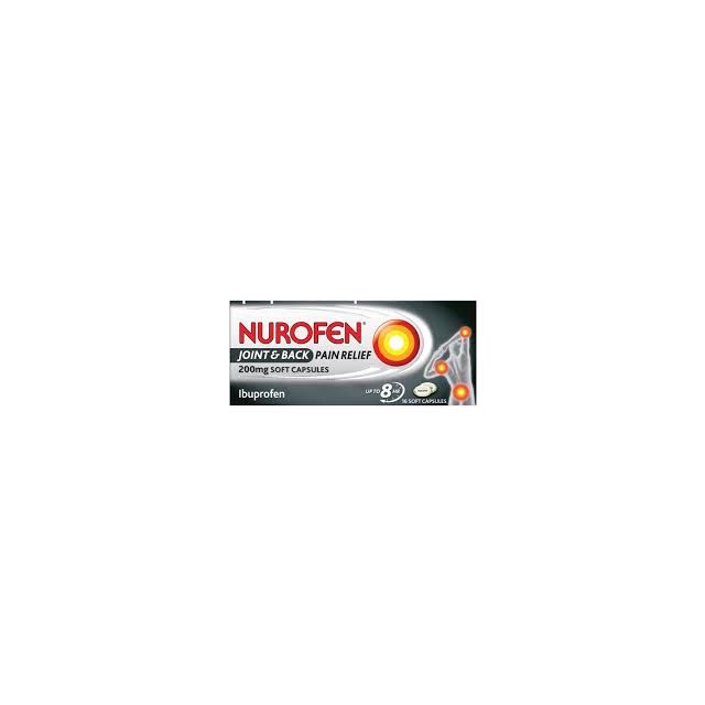 Nurofen Joint & Back Liquid Capsules 200mg 16