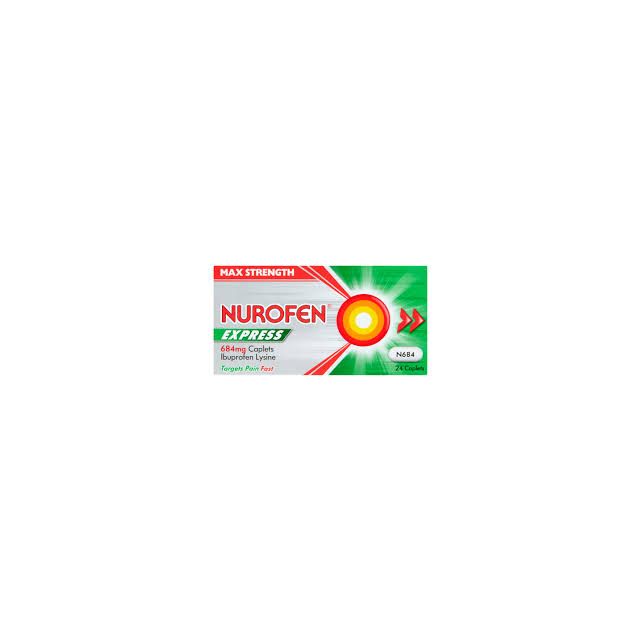 Nurofen Express Caplets 684mg 24