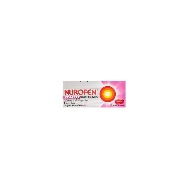 Nurofen Express Peroid Pain 16 Capsules