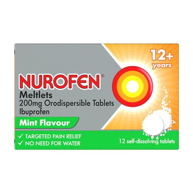 Nurofen Meltlets Mint 12