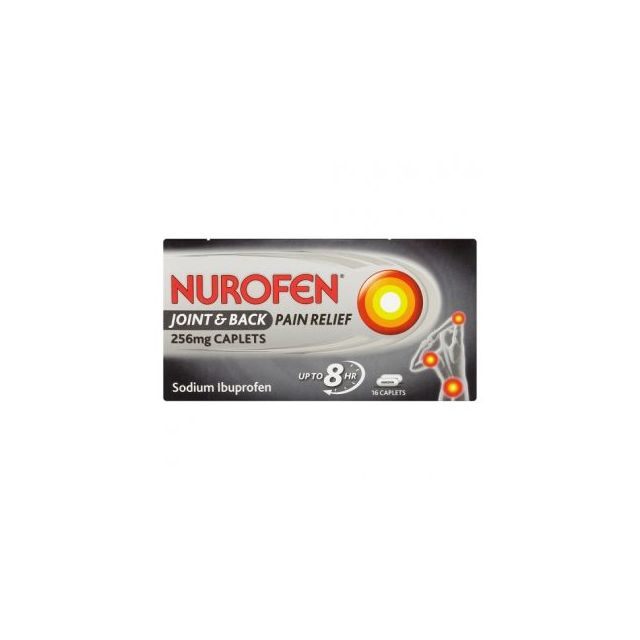Nurofen Joint & Back Pain Relief Caplets 256mg 16 