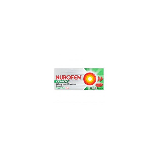 Nurofen Express Liquid Capsules 200mg 30