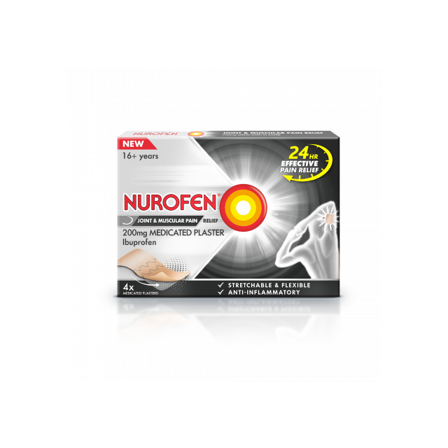 Nurofen Medicated Plaster 200mg 4 Pack