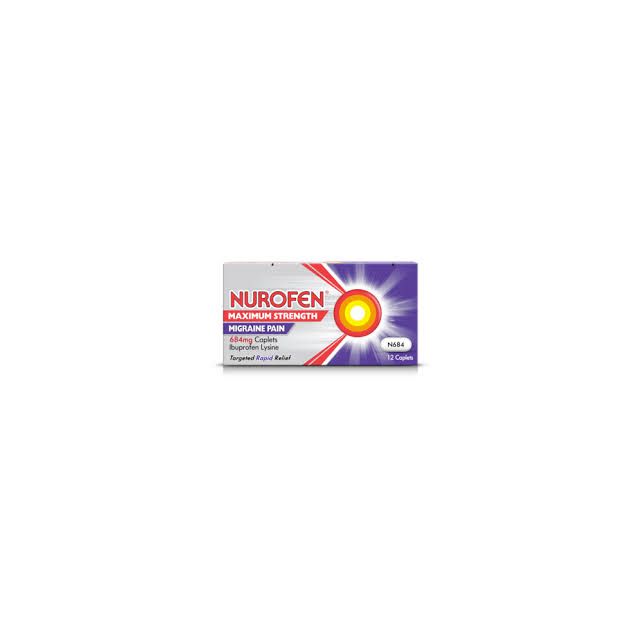 Nurofen Migraine Pain Maximum Strength Caplets 12 