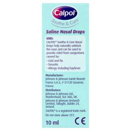 Calpol soothe and care saline nasal drops hot sale