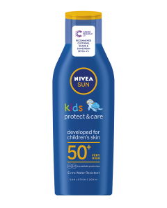 NIVEA SUN Kids Suncream Lotion SPF 50+, Protect & Moisture, 200ml