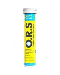 O.R.S. Hydration Tablets Lemon Flavour - 24 Tablets