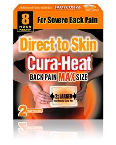 Cura-Heat Back Pain Direct To Skin Max 2