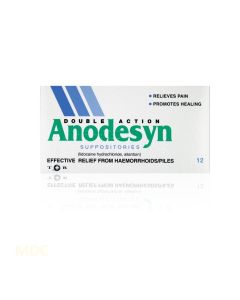 Anodesyn Suppositories 12