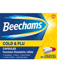 Beechams Cold & Flu Capsules 16 