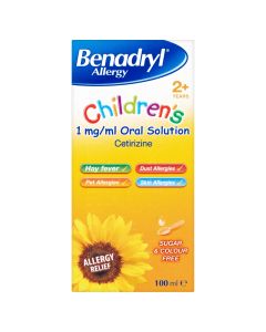 Benadryl Allergy Children's 1mg/ml Oral Solution 100ml