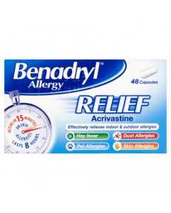 Benadryl Allergy Relief 48 Capsules