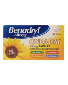 Benadryl Allergy One-a-day 10mg Tablets 30 