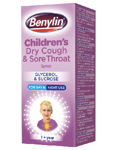 Benylin Children's Cough And Sore Throat Syrup 125ml