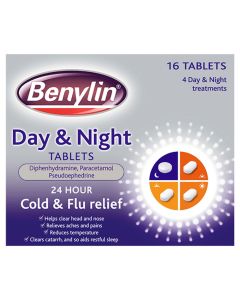 Benylin Day & Night Tablets 16