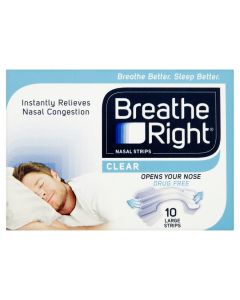 Breathe Right Nasal Strips Clear Large 10