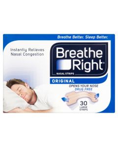 Breathe Right Nasal Strips Natural Large 30 