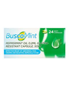 BuscoMint Peppermint Oil Gastro-Resistant 24 Capsules