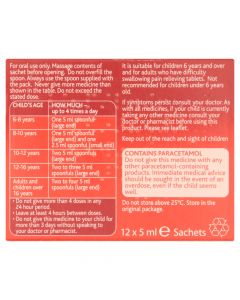 Calpol Six Plus Sugar Free Sachets 12x5ml