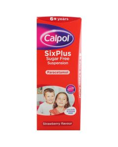 Calpol Six Plus Suspension Sugar & Colour-free 100ml