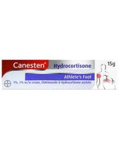 Canesten Hydrocortisone Athlete’s Foot 1% w/w Cream 15g