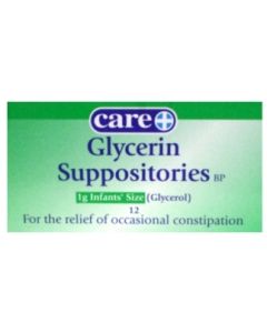 Glycerin Suppositories Infants1g 12