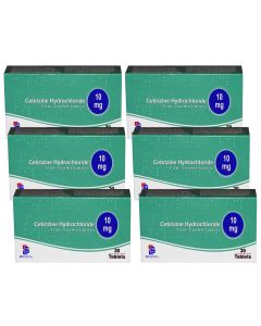 Cetirizine 10mg Tablets - 6 months supply