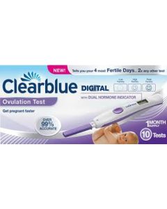 Clearblue Digital Ovulation Test with Dual Hormone Indicator 10 Pack