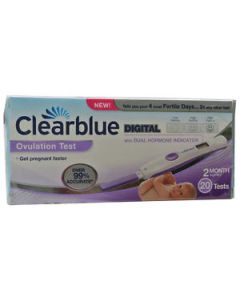 Clearblue Digital Ovulation Test with Dual Hormone Indicator 20 Pack