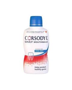 Corsodyl Daily Cool Mint Alcohol Free Mouthwash 500ml