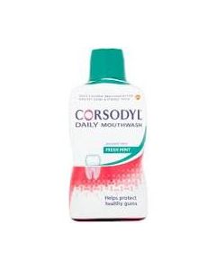 Corsodyl Daily Fresh Mint Alcohol Free Mouthwash 500ml 