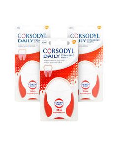 Triple Pack Corsodyl Daily Expanding Floss 30m