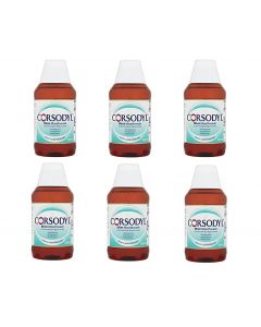 Corsodyl Mint Flavour Mouthwash 300ml - 6 Pack