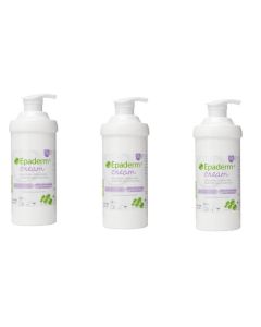 Three packs Epaderm Cream 500g