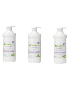 Three packs Epaderm Cream 500g