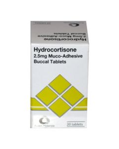 Hydrocortisone 2.5mg Muco-Adhesive Buccal Tablets  20