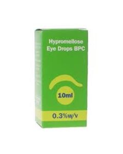  Three packs of Hypromellose Eye Drops 0.3% 10ml.