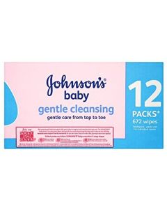 Johnson's Johnsons Skincare Baby Gentle Cleansing Wipes - 12 x 56 Pack