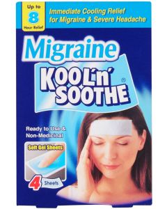 Kool n Soothe Migraine Cooling Strips 4 