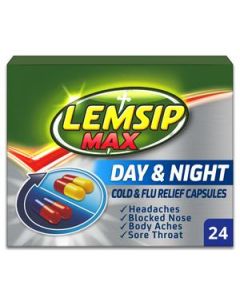 Lemsip Max Day & Night Cold & Flu Relief Capsules 24