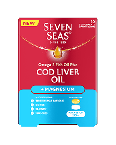 Seven Seas Omega-3 Fish Oil Plus Cod Liver Oil + Magnesium 60s