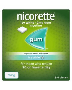 Nicorette Icy White Gum 2mg 210 Pieces