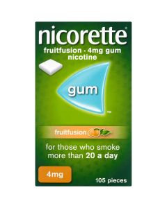 Nicorette Fruitfusion Gum 4mg 105 Pieces 