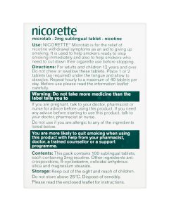 Nicorette Microtab Original 2mg 100 