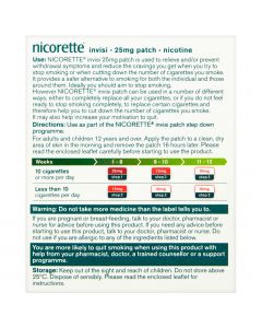 Nicorette Step 1 Invisi 25mg Patch 7