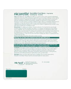 Nicorette QuickMist 1mg/Spray Mouthspray Cool Berry 1 x 150 Sprays