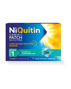 NiQuitin CQ 24 Hour Clear Patches - Step 1 21mg x 7