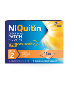 NiQuitin CQ 24 Hour Clear Patches - Step 2 14mg x 7 