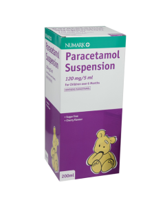 Numark Paracetamol Suspension 3+ Months Cherry Flavour 200ml